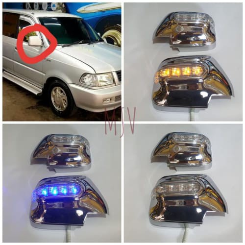 [Eksterior Mobil] COVER SPION LAMPU CROM KIJANG KAPSUL TAHUN 2000 SET KANAN KIRI
