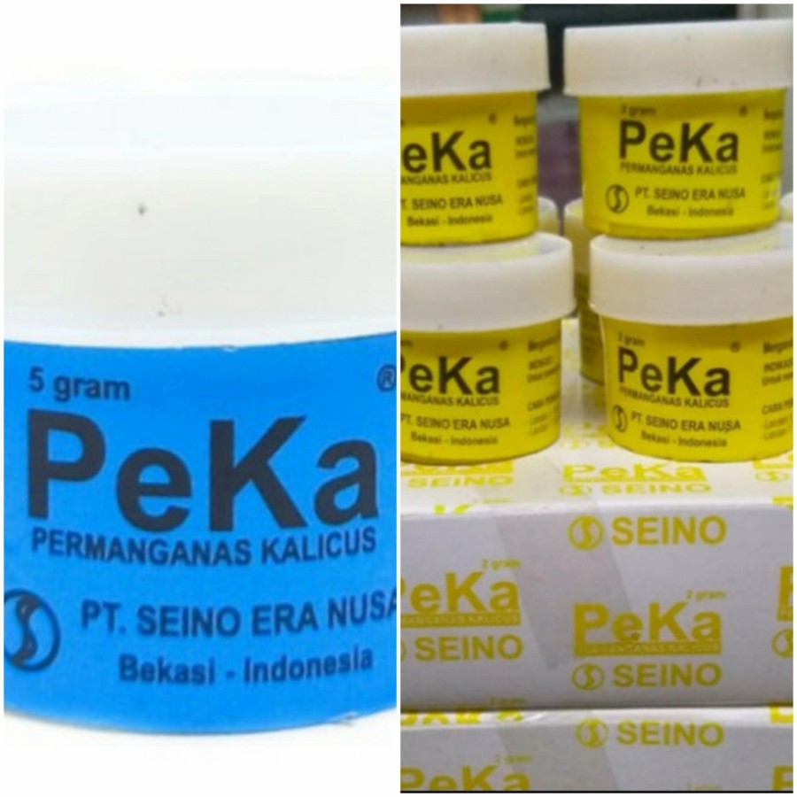 Bubuk PeKa Seino Biru 5gr // Kuning 2 (Sebuk PK Obat Kulit Gatal, Jamur, Cacar) PER BOK isi 12