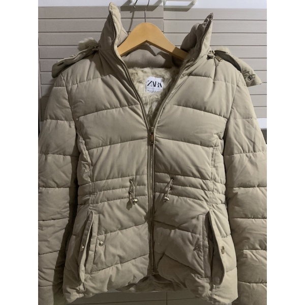 Jaket Bulu Angsa Zara Second