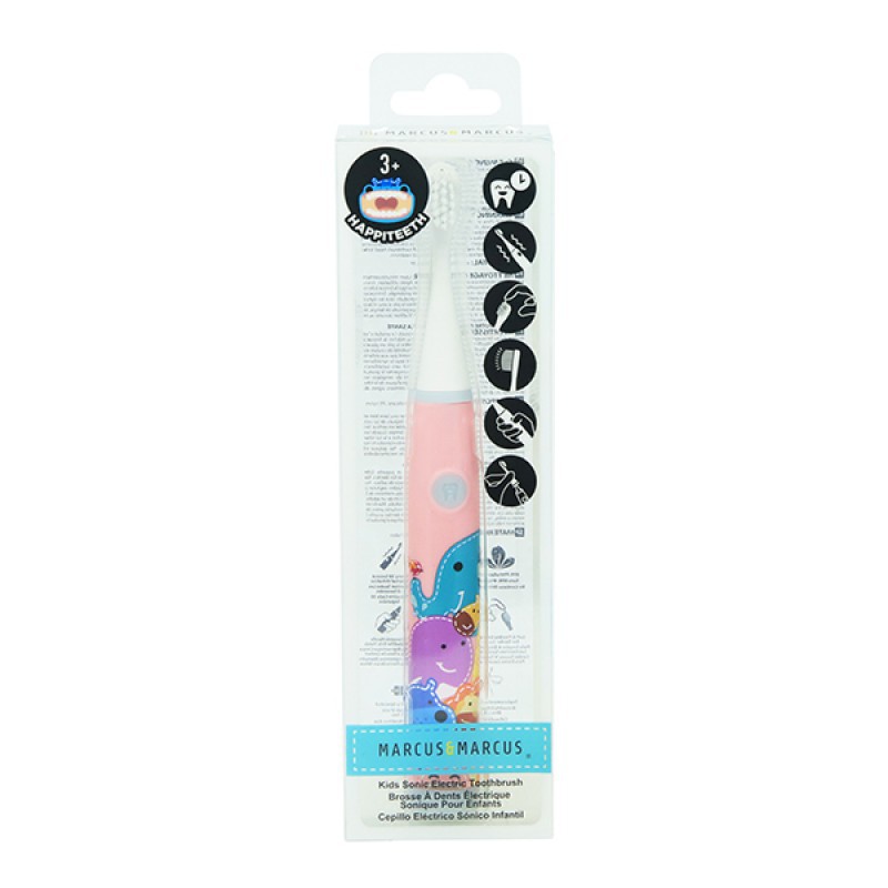 Marcus &amp; Marcus Kids Sonic Electric Toothbrush Sikat Gigi Elektrik Anak 3y+ - Pink