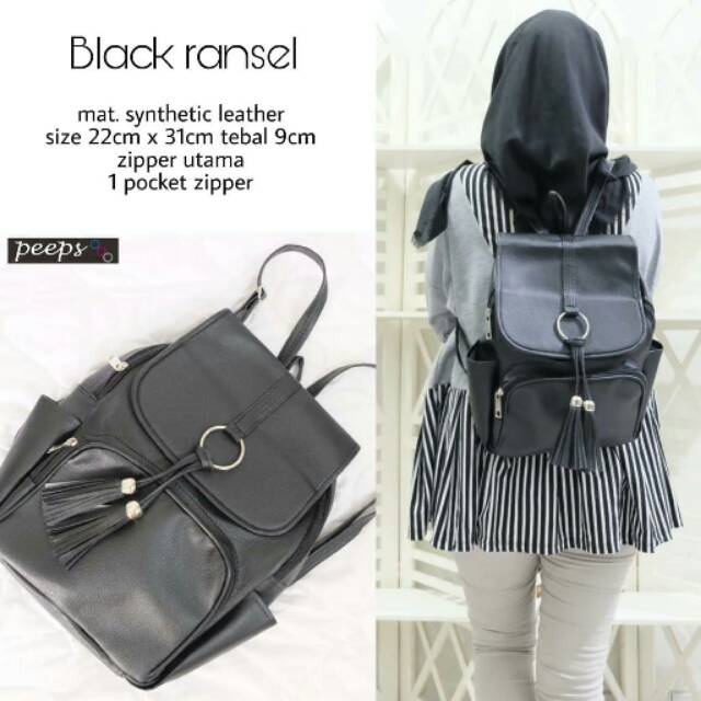 Black Ransel by Peeps