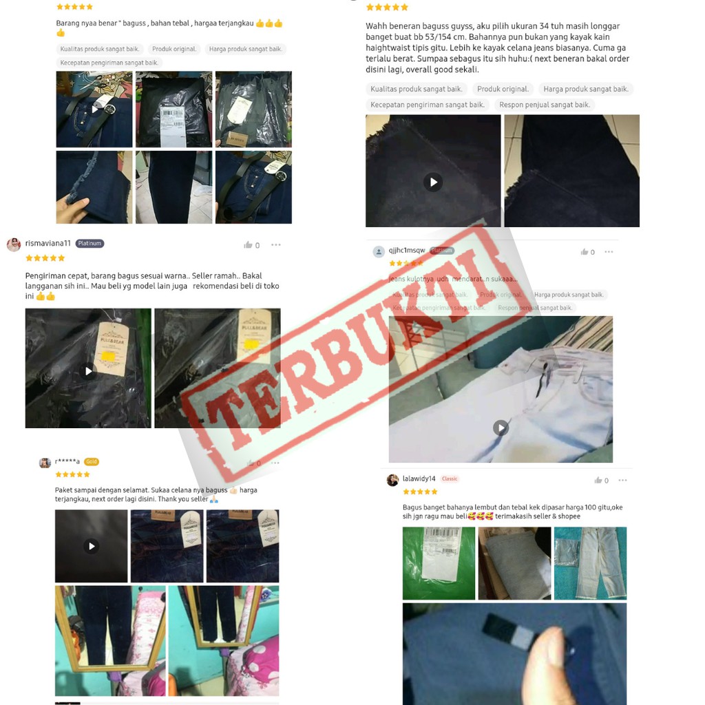 Celana Panjang Levis Jeans highwaist Kulot Wanita Pants-1