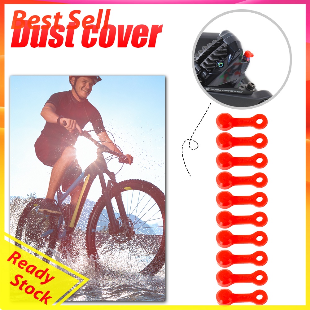 10pcs RISK Bicycle Bleed Nipple Screw Cap Hydraulic Disc Brake Dust Cover