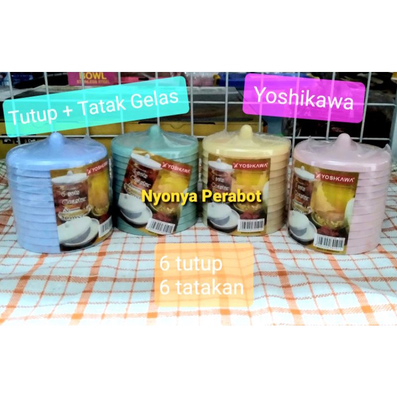 TUTUP TATAKAN GELAS YOSHIKAWA 8 CM / TUTUP GELAS YOSHIKAWA / TUTUP TATAKAN GELAS PLASTIK