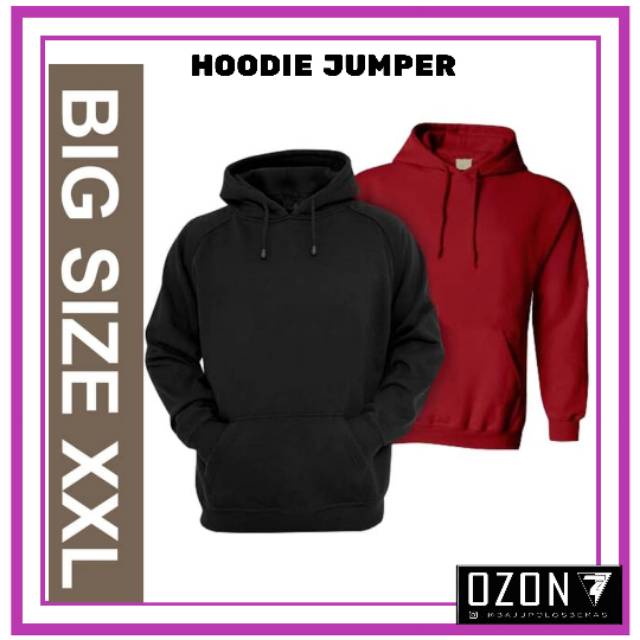 Big size XXL hoodie jumper sweater jaket polos jumbo