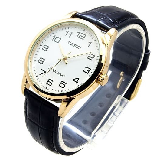 GROSIR Jam Tangan Casio Original Pria Case Gold MTP-V001GL-7 Casio Kulit Pria