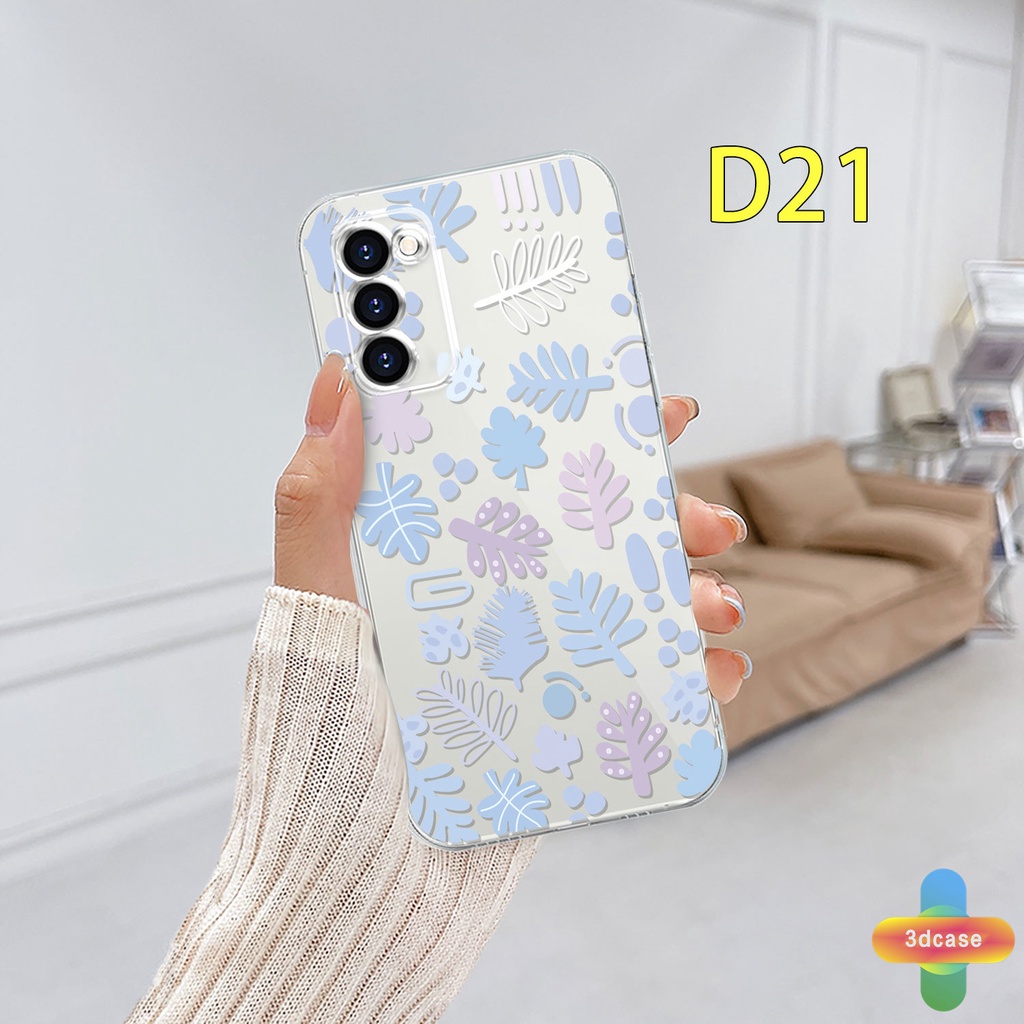 Case HP Samsung A51 A03S A10S A32 A52 A12 A03 A50 A20S J7 Prime A02S A20 A50S A10 A30S A52S A30 M12 M01S A125 F12 M10S M40S A515F A207F M02S A025 F02S 11 12 13  7 8 6 Plus Fashion Fresh Flower Silicone TPU Phone Case