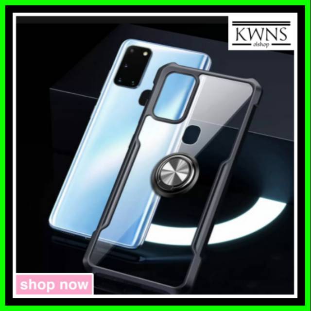 Case Vivo Y30 - Vivo Y50 Shockproof Shield Ring Transparent Premium Softcas