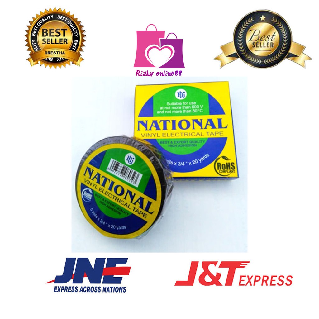 Rizkyonline88 isolasi listrik kotak national / isolasi kabel / isolasi hitam