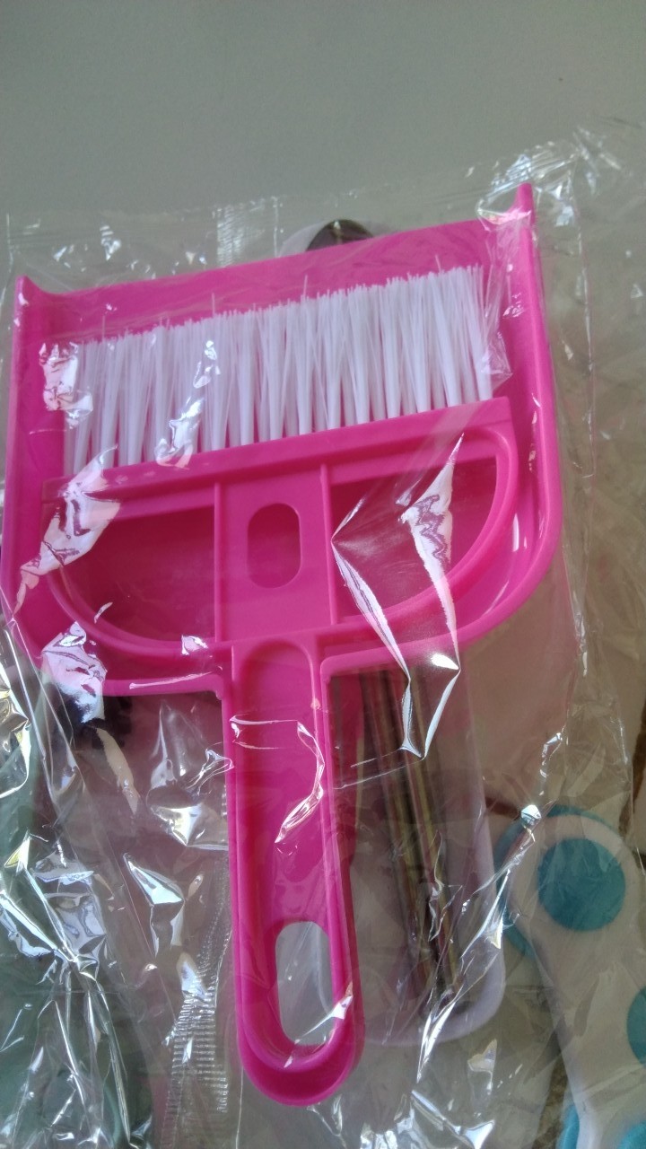 Xoq - Sapu Pengki Set Mini Serbaguna - Dustpan Mini Set Serbaguna 2 In 1