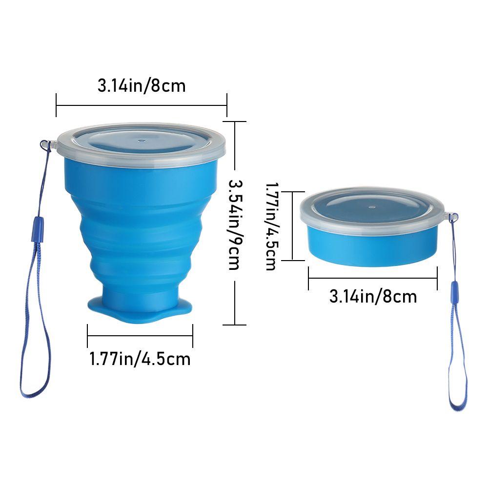 Solighter Collapsible Silicone Cup Portable Travel Telescopic Dapur Minum Mug