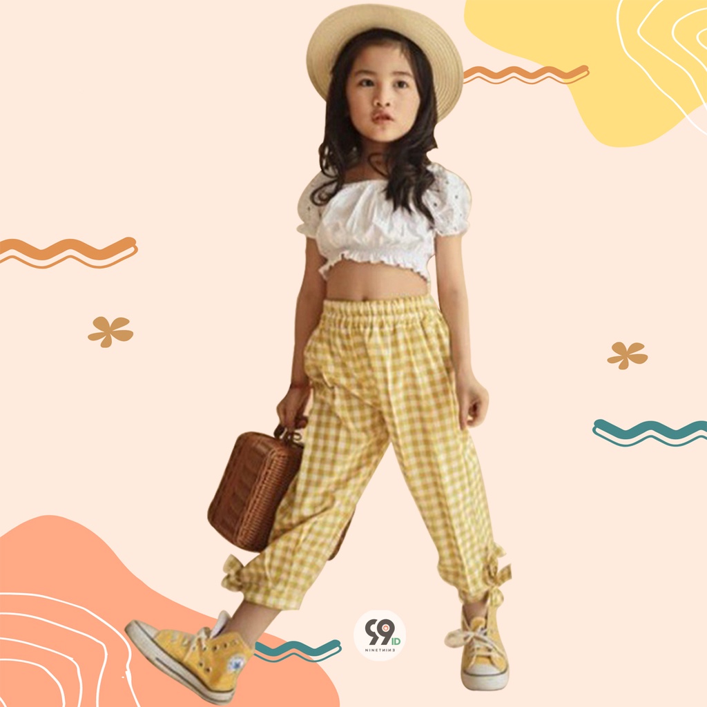 Celana Anak Perempuan GINGHAM PANTS PROMO BULAN INI !!