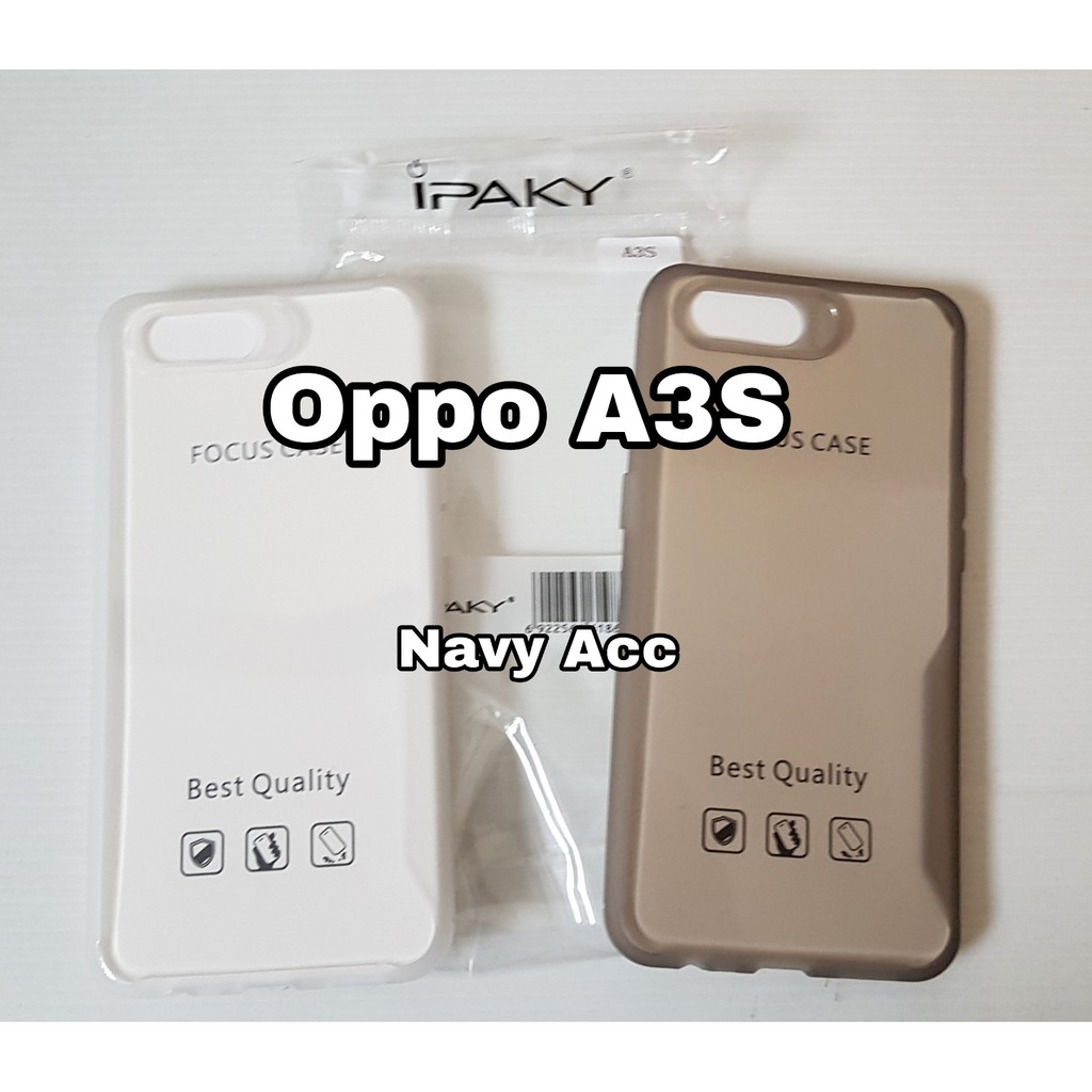 Softcase Ipaky Oppo A3S - Ipaky Soft Silicon Clear Armor Oppo A3s