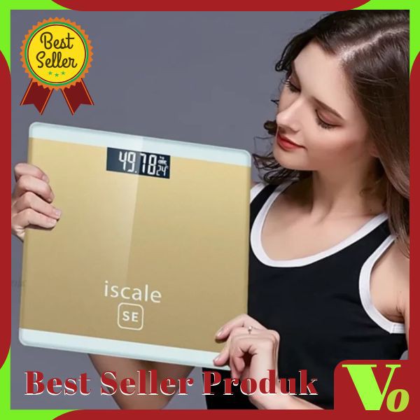 Timbangan Badan Digital Indikator Iscale SE Kaca Elektrik