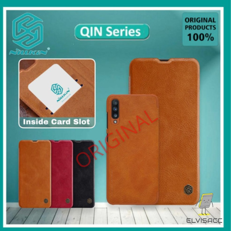 SAMSUNG GALAXY A70  NILLKIN QIN LEATHER CASE ORIGINAL