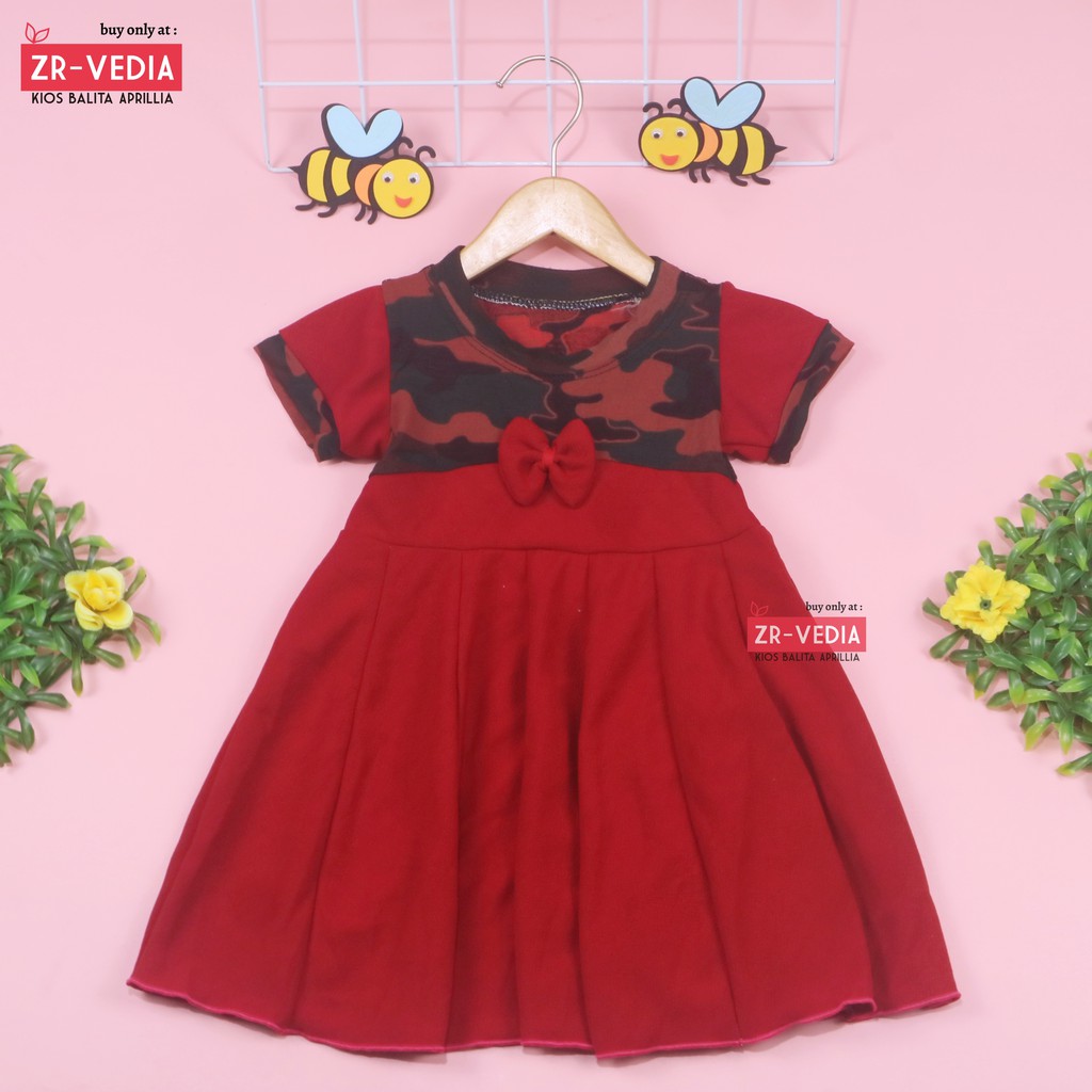 Dress Baby Kelly 6-18 Bulan / Dres Pesta Bayi Perempuan Murah Grosir Baju Harian Gaun Anak Import