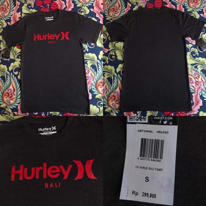 Kaos Hurley OO Bali Black Red