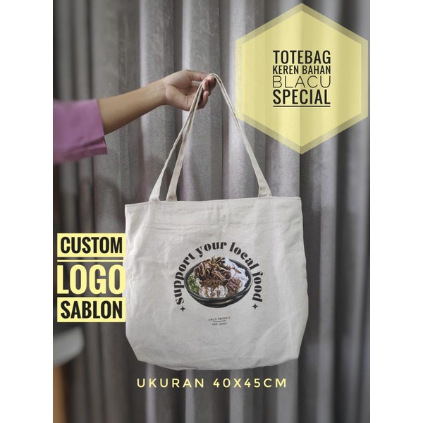 Totebag Keren Bahan Blacu special / tas souvenir blacu