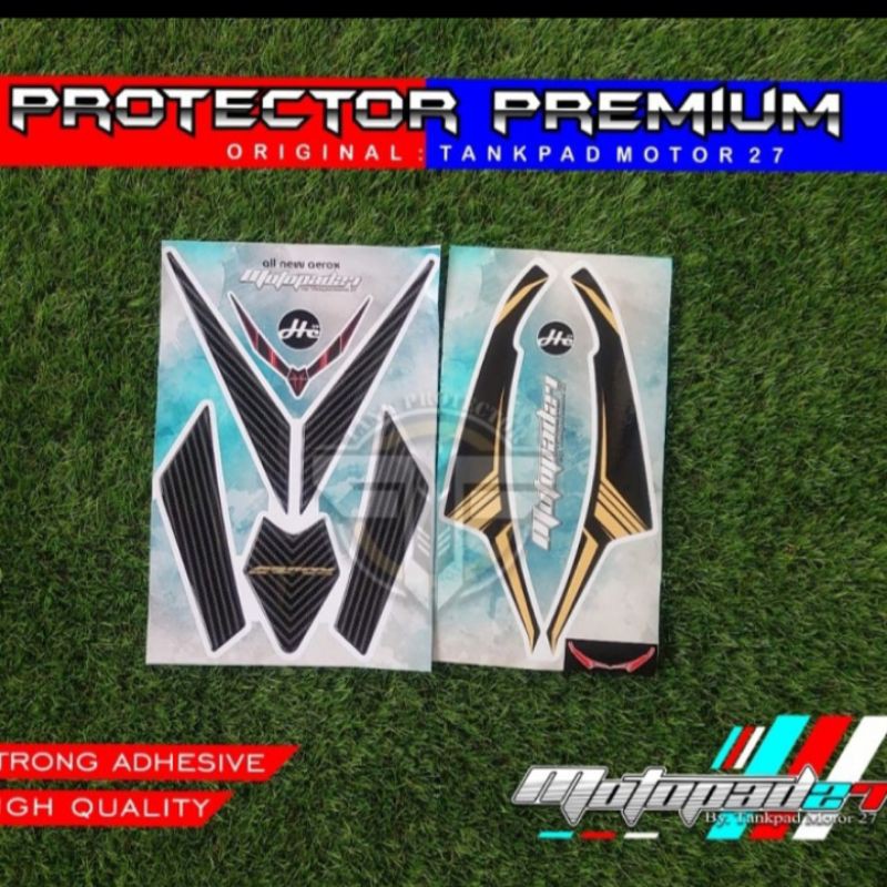 Sticker Stiker Resin Timbul Dasi Depan Winglet Premium Yamaha New Aerox 155 2020