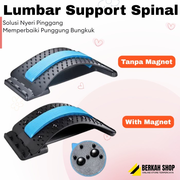 Alat Terapi Lumbar Support Alat Terapi Penegak Punggung Kretekan Pinggang - Tanpa Magnet(Q7N0) Alat 