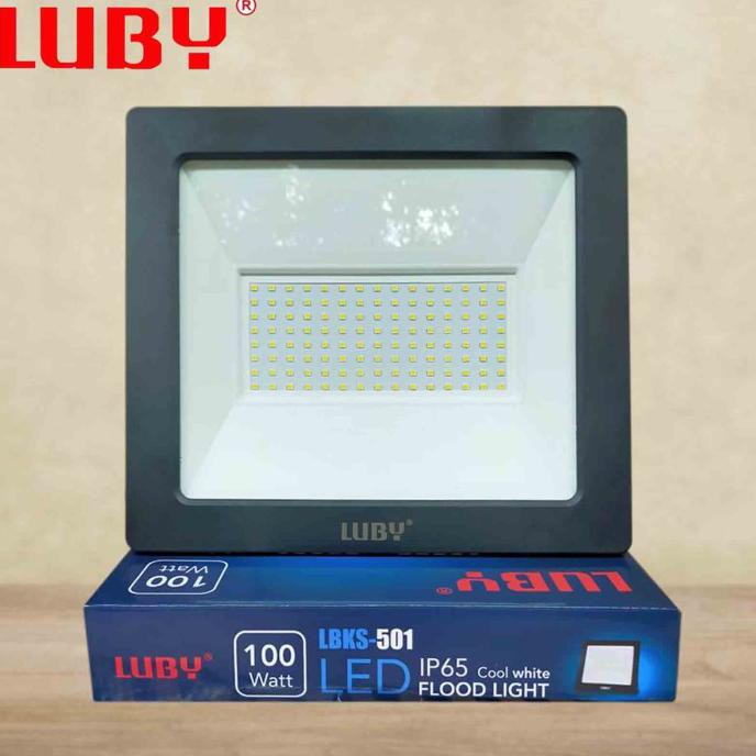 Lampu Sorot/Lampu Tembak/Flood Light LED Putih 100 Watt-501 LUBY - SNI