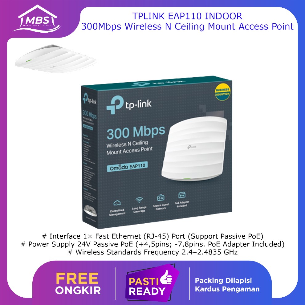 TP-LINK Tp link Wireless Access Point EAP110 Access Point TPLINK EAP110 TPLINK EAP-110