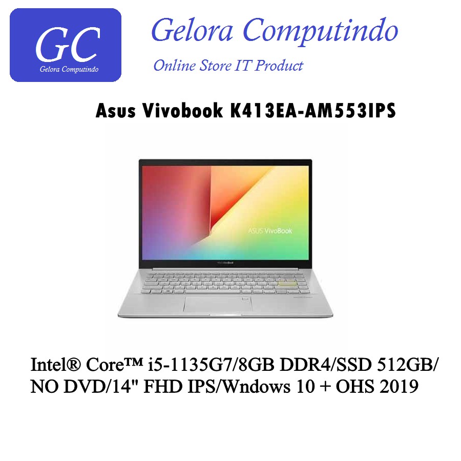 Notebook Asus Vivobook K413EA-AM553IPS (i5-1135G7/8GB/512GB/14" FHD IPS)