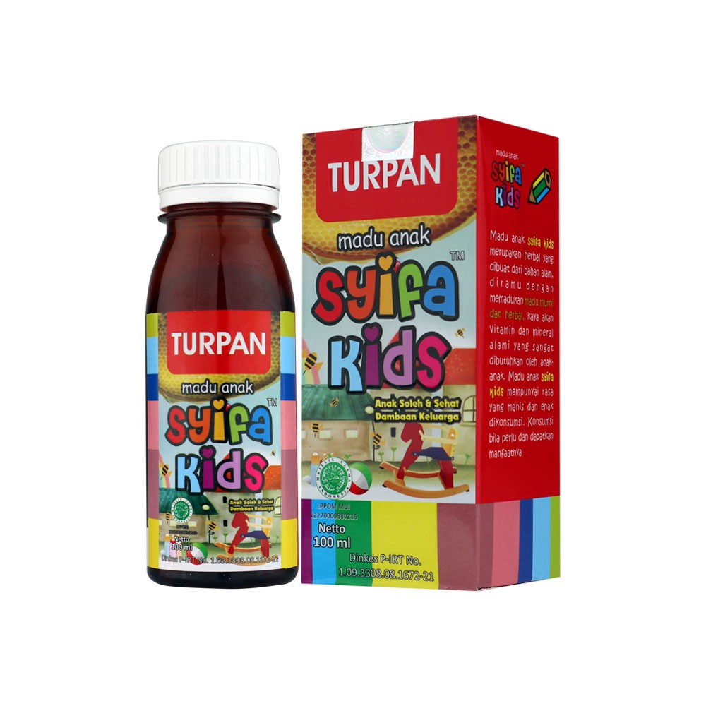 Madu Anak Syifa Kids TURPAN [Turun Panas] / Herbal Penurun Panas Anak Alami - Asli