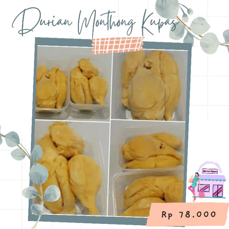 

ASO ♡ Durian Monthong Kupas / Durpas Montong / Duren Montong Kupas