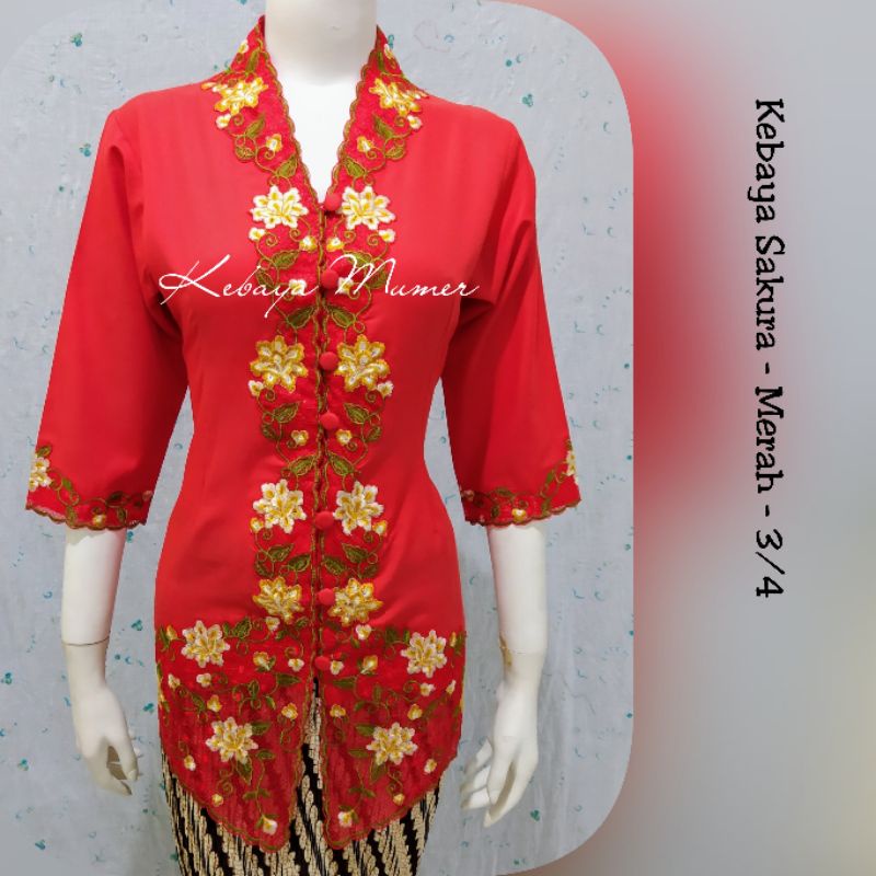 Kebaya Bordir. Kebaya Toska. Kebaya Jadi. Kebaya Encim Salem. Kebaya Nyonya Murah. Kebaya Nyonya. Sakura. Kebaya Merah. Kebaya  Putih. Merah. Putih