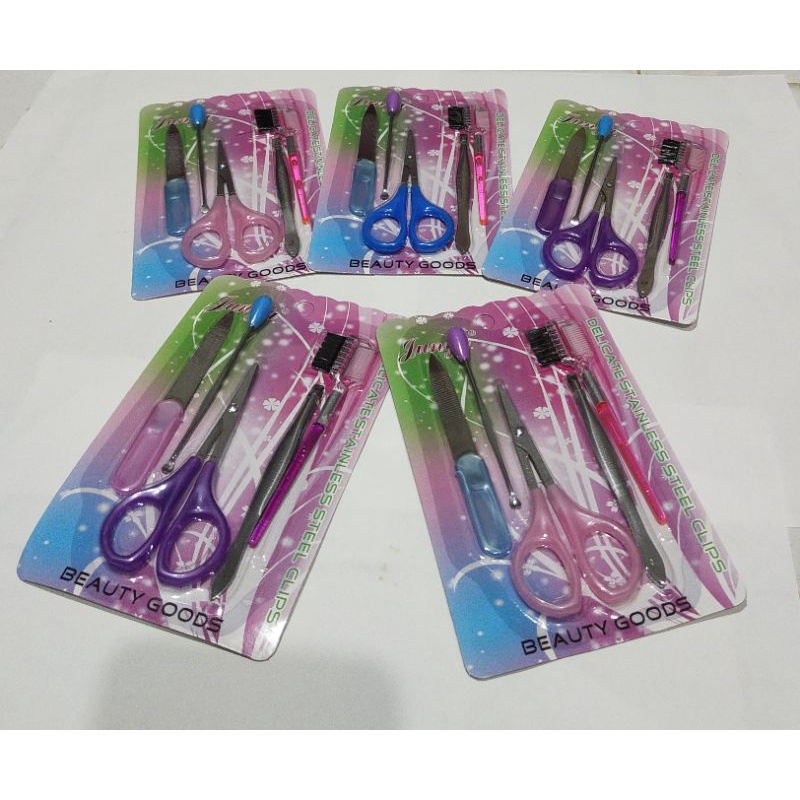 Vinztstore - Alat Medipedi Set Menicure Pedicure Set isi 5 / Alat Kikir Kuku / Alat Asahan Kuku