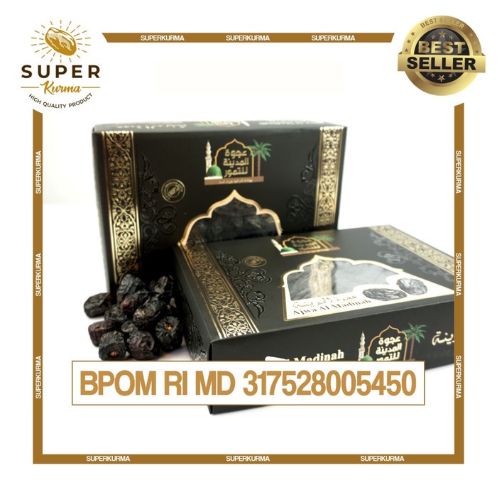 

Kurma Ajwa Al-Madinah kualitas SUPER 1kg