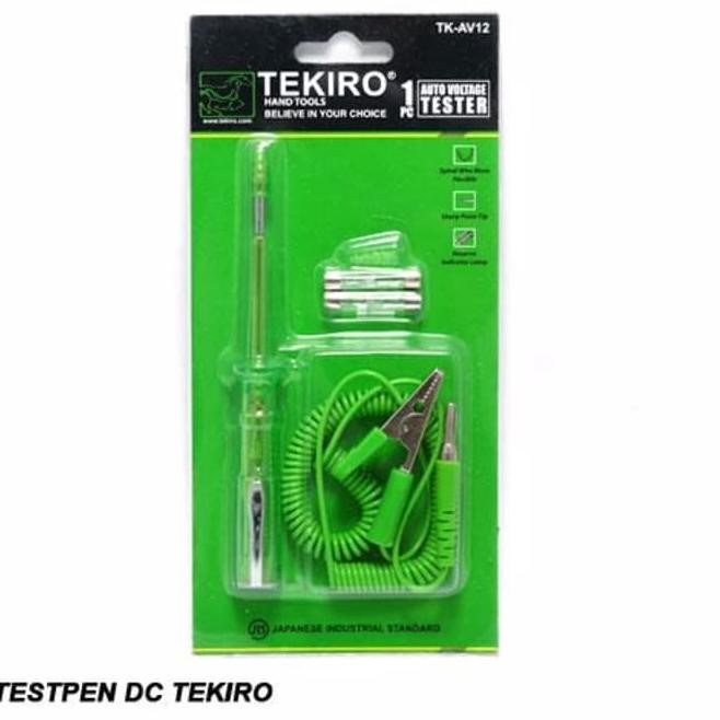 ♕ TEKIRO TESTPEN DC - TEKIRO TESTPEN AKI - TEKIRO AUTO VOLTAGE TESTER ☼