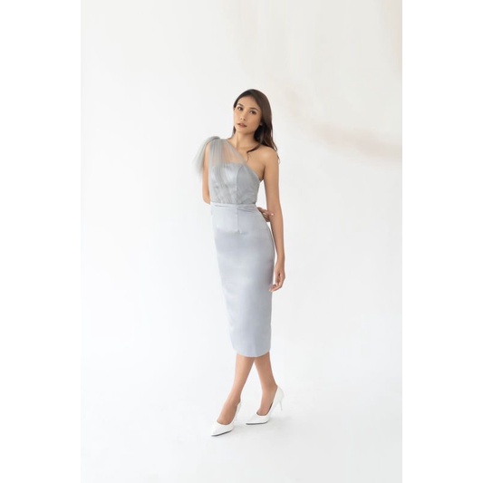 Etoille // Nolana Dress in Grey / Ash Blue