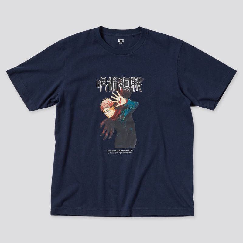 Clothing May - Uniqlo Jujutsu Kaisen Itadori Yuji Baju Uniqlo Kaos Koas Dewasa Anak Karater Distro Kekinin Tshirt Premium Murah Unisex Wanita Pria Cowok Cewek Bahan Cotton Combed 30S Katun Kombed Sablon Dtf Murah Oversize Kaus Oblong