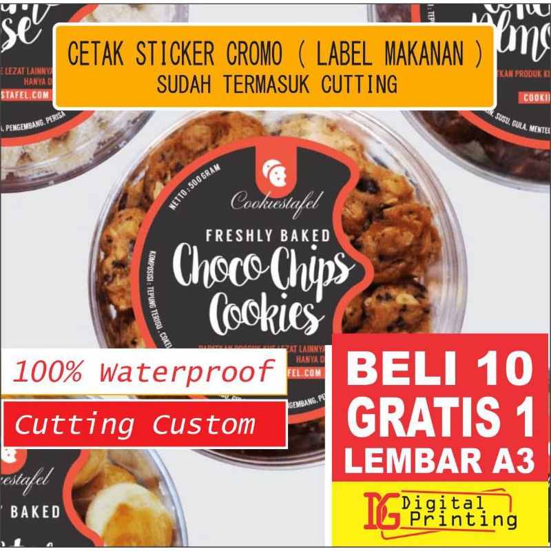 

STIKER LABEL MAKANAN / STIKER CROMO MURAH / STIKER LABEL KEMASAN