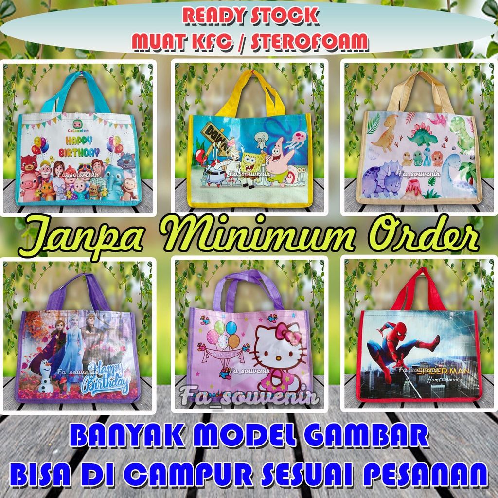 

Tas souvenir Tas Ultah / Tas Ulang Tahun Tas Ultah Souvenir ( READY STOCK ) Muat KFC TANPA MINIM ORDER Tas ultah MURAH snack karakter souvenir ulang tahun anak