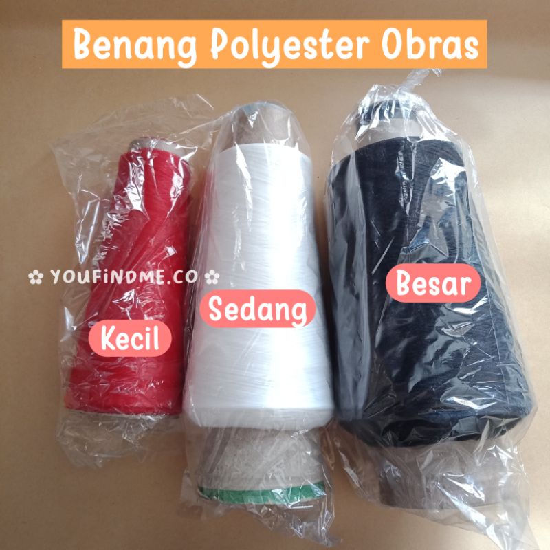 Benang Polyester Benang Polyester Obras/ Benang Obras (Ukuran Kecil)