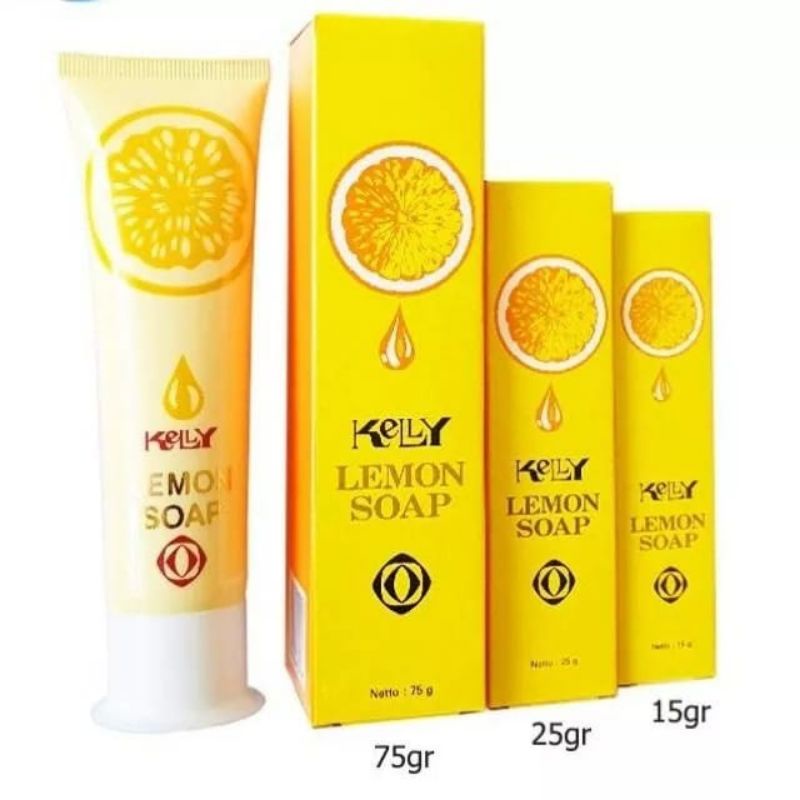 Kelly lemon soap/Sabun muka kelly soap 15 gram