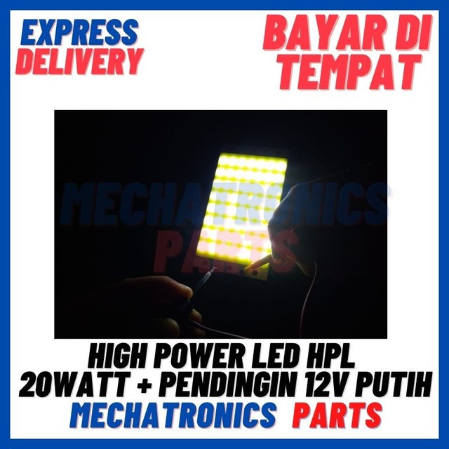 [DSP-9359] HIGH POWER LED HPL 20WATT + PENDINGIN 12V PUTIH