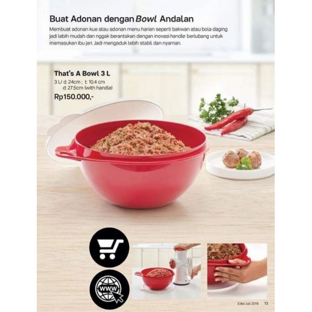 THAT'S A BOWL TUPPERWARE 3 LITER