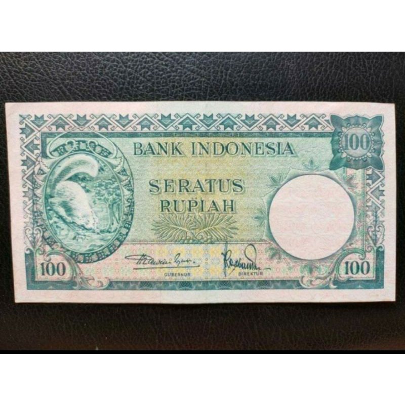 Uang Kertas Kuno 100 Rupiah Tupai 1957