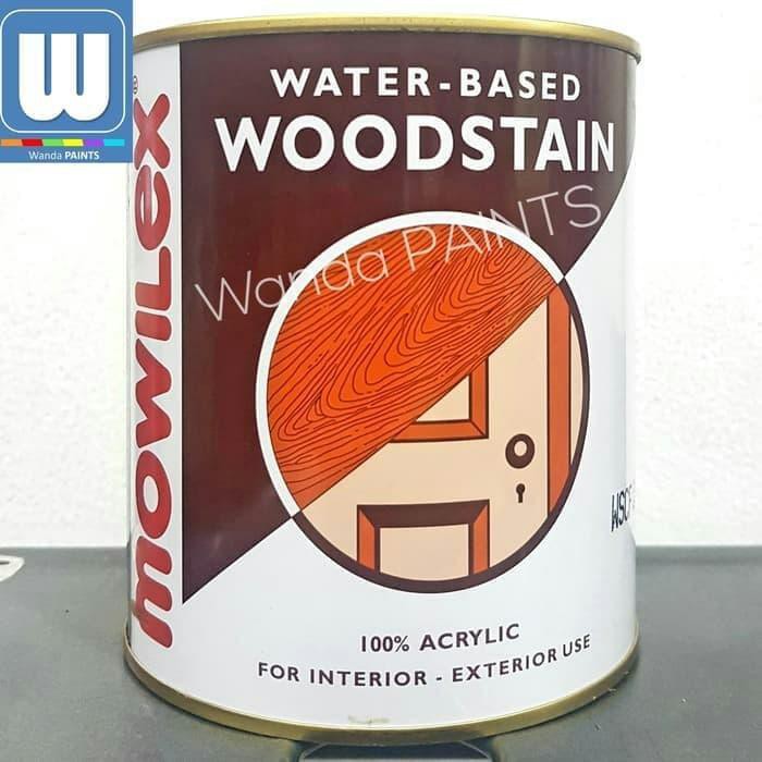 wood stain mowilex 1kg plitur water based eksterior - cat kayu limi