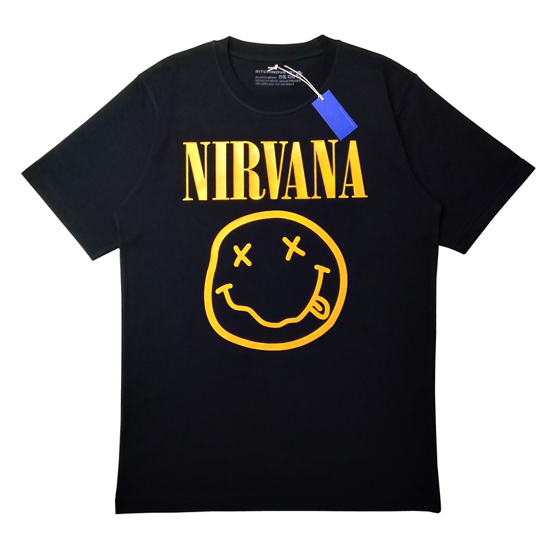 ORI Kaos Band Nirvana Smile Logo | Punk Rock