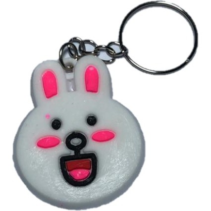 PEACH - Gantungan Kunci Karakter Unik Keychain PVC Souvenir / Souvenir Gantungan Kunci Karakter Lucu G210-Cony