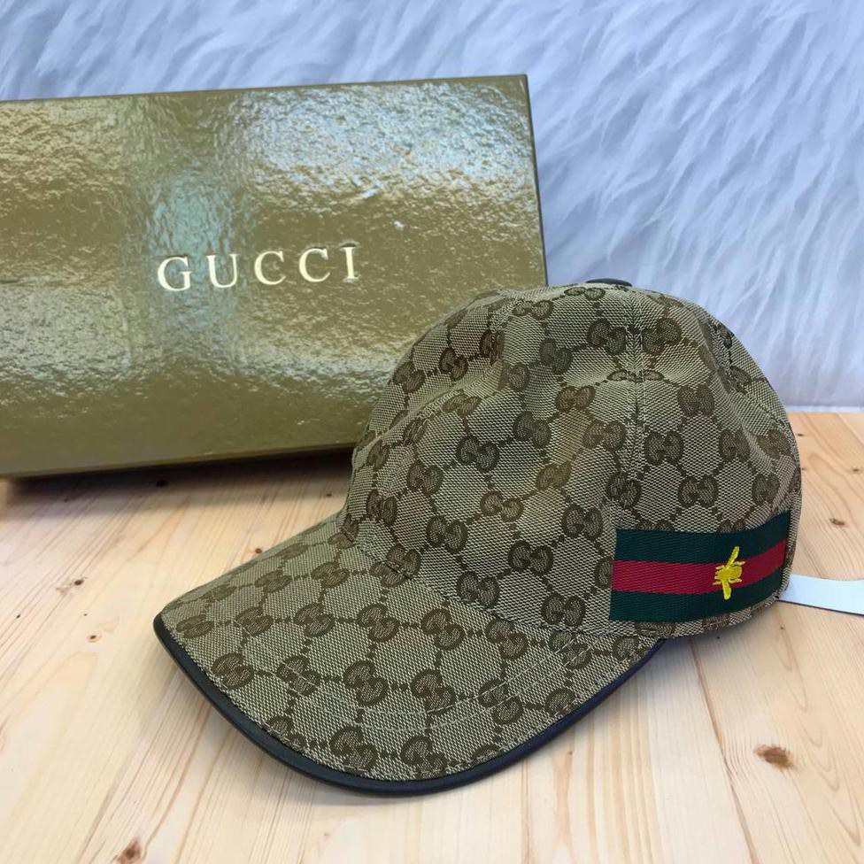 PROMO TOPI GUCCII BROWN WITH BEE WITH BOX MIRROR QUALITY HOT