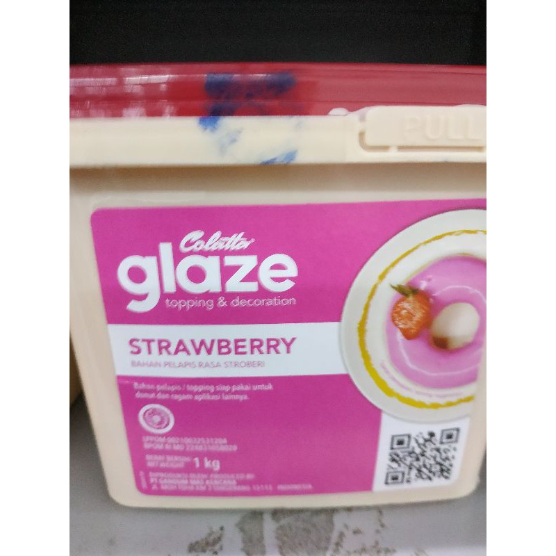 

collata glaze toping rasa strawberry 1kg