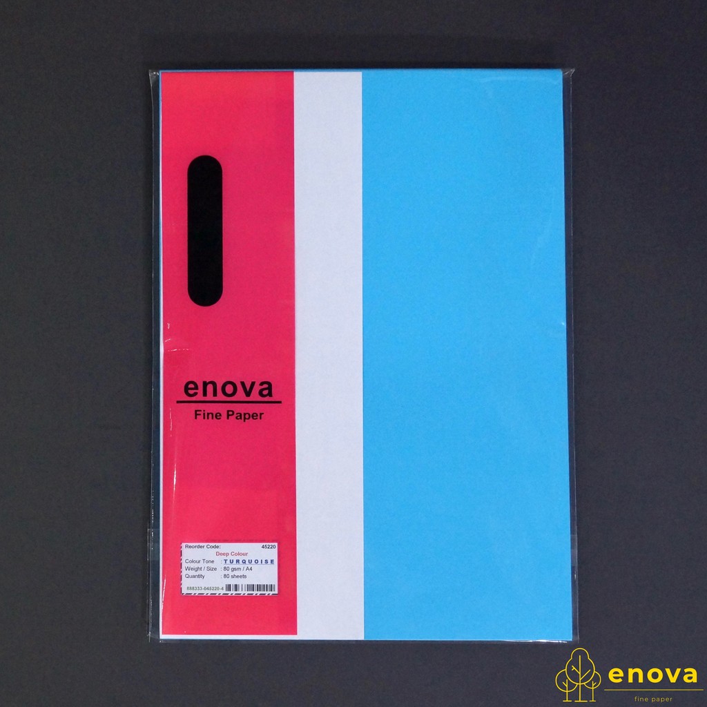 Jual Fancy Art Paper ENOVA Deep Turquoise A4 80GSM (Biru) Indonesia