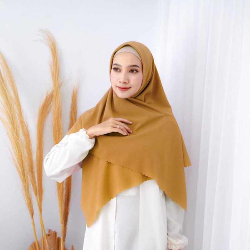 SQUARE LASERCUT SYARI 130 CM / SEGIEMPAT LASER CUT JUMBO / HIJAB JUMBO / JILBAB SYARI