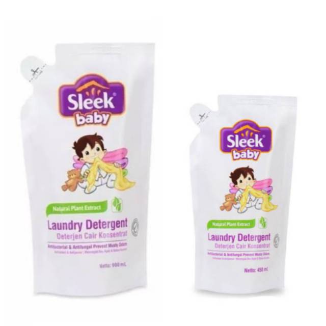 Sleek Baby Laundry Refil 900ml, 450ml